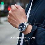 SEIKO SRPD51 Automatic Watch for Men - 5 Sports - Blue Sunray Dial, Day/Date Calendar, LumiBrite Hands and Markers, and Rotating Bezel, 100m Water-Resistant