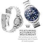 SEIKO SRPD51 Automatic Watch for Men - 5 Sports - Blue Sunray Dial, Day/Date Calendar, LumiBrite Hands and Markers, and Rotating Bezel, 100m Water-Resistant