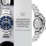 SEIKO SRPD51 Automatic Watch for Men - 5 Sports - Blue Sunray Dial, Day/Date Calendar, LumiBrite Hands and Markers, and Rotating Bezel, 100m Water-Resistant