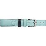 Timex Women's Easy Reader 30mm Watch – Silver-Tone Case White Dial with Light Blue Leather Strap