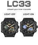 Lacoste LC33 Men’s Analog-Digital Watch – 45mm Sporty Fashion Timepiece with Silicone Strap, 10ATM Water Resistance – Contemporary Style – Gift for Him