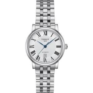Tissot Womens Tissot Carson Premium Automatic Lady 316L Stainless Steel case Automatic Watches, Grey, Stainless Steel, 15 (T1222071103300)