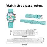 ADDIESDIVE Fast-Release 20mm FKM Rubber Watch Strap Waterproof Breathable Replacement Watchband Light Blue Sport/Daily Watch Strap for Unisex Easy-to-Adjust Band