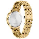 Citizen Women's Eco-Drive Calendrier, Moon Phase Diamond Accents Dial, Gold-Tone Stainless Case and Bracelet Watch (Model: FD0002-57D)