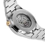 Bulova Men's Classic Maquina Stainless Steel 3-Hand Automatic Watch, Skeleton Dial with Gold Tone Accents Style: 98A224