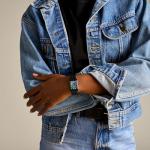 Fossil Women's Raquel Three-Hand Date Black Stainless Steel Bracelet Watch (Model: ES5340)