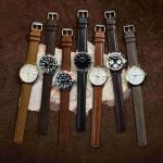 WOCCI 20mm Watch Band for Men and Women, Genuine Leather - Top Grain Leather, Quick Release Strap, Golden Buckle (Golden Brown)