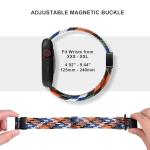 OMECKY Magnetic Braided Loop Band Compatible with Apple Watch Series 11 10 42mm 9 8 7 6 5 4 40mm 41mm for Women Men, Stretchy Nylon Elastic Sport Strap for iWatch SE 1/2/3, Starlight