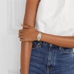 CHEETAH Watches for Women with Small Two-Tone Vintage Bracelet, Rectangular Case Roman Dial