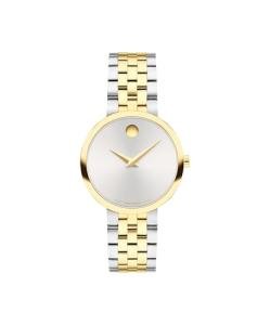 Movado Museum Classic Women's Watch - Swiss Quartz Movement, Stainless Steel Link Bracelet - 3 ATM Water Resistance - Classic, Luxury Fashion Timepiece for Her - 29.5mm