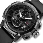 MEGALITH Heavy Duty Watches for Men: Military Sport Analog Chronograph with Luminous - Waterproof Design for Daily Casual Wear and Outdoor Sport Hiking Camping - Model 8231