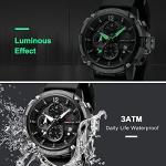 MEGALITH Heavy Duty Watches for Men: Military Sport Analog Chronograph with Luminous - Waterproof Design for Daily Casual Wear and Outdoor Sport Hiking Camping - Model 8231