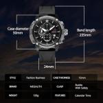 MEGALITH Heavy Duty Watches for Men: Military Sport Analog Chronograph with Luminous - Waterproof Design for Daily Casual Wear and Outdoor Sport Hiking Camping - Model 8231