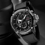 MEGALITH Heavy Duty Watches for Men: Military Sport Analog Chronograph with Luminous - Waterproof Design for Daily Casual Wear and Outdoor Sport Hiking Camping - Model 8231