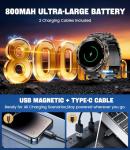 Smart Watches for Men Luxury for Android iPhone/50 Day Battery,Fitness Watch with Heart Rate/Blood Pressure/Sleep Monitor,Men's Smartwatch Amoled Display,100+ Sport Modes,IP68 Waterproof,Black, 40mm