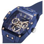GUESS Men Analog Quartz Watch with Silicone Strap GW0203G7