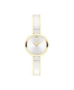 Movado Moda Women's Bangle Watch - Swiss Quartz, Stainless Steel - Classic, Modern Luxury Fashion Timepiece for Her - 24mm