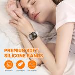 Magnetic Sport Bands for Apple Watch Band 40mm 38mm 41mm 42mm 44mm 45mm 46mm iWatch bands for Women Men,Silicone Loop Strap Wristband for Apple Watch Series 11 10 9 8 7 6 5 4 3 SE 3/2nd Ultra/3/2 49mm