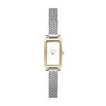 Skagen Women's Hagen Micro Two-Hand Silver & Gold Stainless Steel Mesh Band Watch (Model: SKW3147)