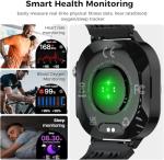 Smart Watch(Answer/Make Call), 1.43" AMOLED-3D Smartwatch for Men Women, Flashlight, 130+ Sports, 60 Days, Heart Rate/Sleep Monitor, IP68 Waterproof Fitness Activity Tracker Outdoor for Android iOS