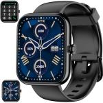 Smart Watch with Alexa Built-in, 1.83" HD Touchscreen Fitness Tracker, Bluetooth Notifications/Calls, IP68 Waterproof, 120+ Sport Modes, 24/7 Heart Rate & Sleep Monitor for iPhone Android iOS (Black)