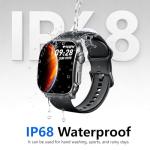 Smart Watch for Men Women, 2.01" AMOLED Curved Display Smart Watch, Bluetooth Call, 100+ Sport Modes, Fitness Tracker with 24/7 Heart Rate/Sleep Monitor, IP68 Waterproof Smartwatch for Android iOS