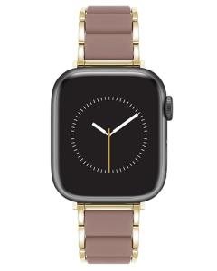 Anne Klein Silicone Fashion Bracelet for Apple Watch, Secure, Adjustable, Apple Watch Replacement Band, Fits Most Wrists