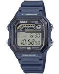 Casio WS1600H Series | Men’s Watch | Sports Design | Blue | Stopwatch | Countdown Timer | LED Light with Afterglow | 100M WR | Daily Alarm | Auto Calendar | World Time | 10 Year Battery
