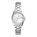 Fossil Women's Watch, Scarlette Quartz Stainless Steel Three-Hand Watch for Women, Color: Silver Glitz