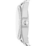 Fossil Women's Watch, Scarlette Quartz Stainless Steel Three-Hand Watch for Women, Color: Silver Glitz