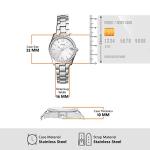 Fossil Women's Watch, Scarlette Quartz Stainless Steel Three-Hand Watch for Women, Color: Silver Glitz