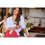 Citizen Ladies Eco-Drive Dress Classic Corso Watch, Diamond-Accented Bezel, Taupe Dial (Model: EW2710-51X)