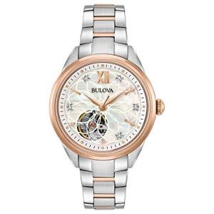 Bulova Ladies' Rose Gold Automatic Diamond Watch 98P170