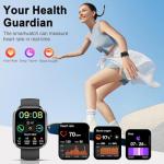 Smart Watch for Men Women, 2026 New Smartwatch(Answer/Make Call) , 1.91" Fitness Watch with 120+ Sport Modes, Fitness Tracke with Pedometer/Sleep Monitor/Heart Rate/IP68, for Android/iPhone Black