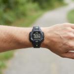 Timex Men's Ironman Triathlon Rugged 30 44mm Resin Strap Watch – Black Case Negative Display with Black Resin Strap