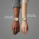 Timex Women's Easy Reader 38mm Watch – Gold-Tone Case Cream Dial with Light Gold-Tone Leather Strap