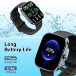 Smart Watch(Answer/Make Call), 1.91" Smartwatch for Men Women, 2026 Fitness Watch with 110+ Sport Modes, Fitness Activity Tracke with Pedometer/Sleep Monitor/Heart Rate/IP68 Waterproof,for Android iOS