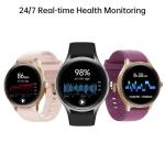 Woneligo Smart Watch for Men,1.57inch AMOLED Touchscreen Fitness Watch for iPhone & Android,Heart Rate/Sp02/Sleep Monitor,110+ Sport Modes IP68 Waterproof Bluetooth Calls,2 Bands (Black, 1.57)