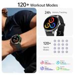 Woneligo Smart Watch for Men,1.57inch AMOLED Touchscreen Fitness Watch for iPhone & Android,Heart Rate/Sp02/Sleep Monitor,110+ Sport Modes IP68 Waterproof Bluetooth Calls,2 Bands (Black, 1.57)