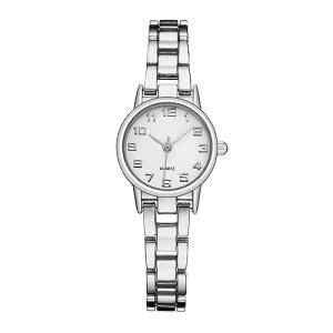 TWOPTION Womens Waterproof Wrist Watch,Women's Small Thin Analog Bracelet Quartz Watch Dainty Christmas Gifts (Silver-15#)