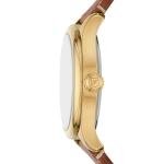 Fossil Women's Watch, Gilmore Three-Hand Brown Leather Sunray Watch for Women