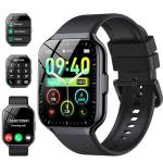 Smart Watch for Men Women, 1.96" Smartwatch (Answer/Make Call), IP68 Waterproof Fitness Tracker, 112+ Sport Modes Smartwatches for Android iOS, Black​