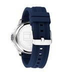 Tommy Hilfiger Men's 3-Hand Quartz Watch - Round Case - Silicone Strap - Sporty, Iconic Style - Gift for Him 43mm