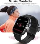 OICIIDO Smart Watch, 1.81" Upgraded Full Touchscreen Smart Watch for Android iPhones with Heart Rate Blood Pressure Monitor, Multiple Sports Fitness Tracker with Smart Watches for Women Men (Black)