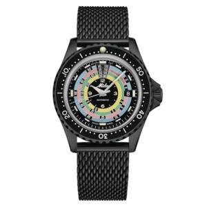 MIDO Ocean Star Decompression Timer 1961 - Swiss Automatic Watch for Men - Black Dial - Stainless Steel 40.5mm Case with Black PVD Coating- Two Additional Straps Included - M0268073305100