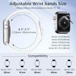 6 Pack Sport Bands Compatible with Apple Watch Band 38mm 40mm 41mm 42mm 44mm 45mm 49mm 46mm,Silicone Waterproof Strap for iWatch Apple Watch Series 11 10 9 Ultra 8 7 6 5 4 3 2 1 SE Women Men