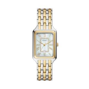 Fossil Women's Watch, Raquel Quartz Stainless Steel Three-Hand Watch for Women, Color: Silver/Gold