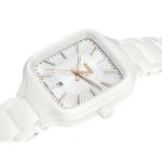 Rado True Square Ladies, White Dial with Gold Index and Date Display and Swiss Automatic Movement