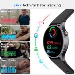 Smart Watch for Men Women, Answer/Make Call, 1.32'' AMOLED Ultra-Clear Screen Fitness Tracker with Heart Rate/Sleep/SpO2 Monitor, Smartwatch for iPhone/Samsung/Android, 110 Sport Mode, 3ATM Waterproof