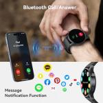 Smart Watch for Men Women, Answer/Make Call, 1.32'' AMOLED Ultra-Clear Screen Fitness Tracker with Heart Rate/Sleep/SpO2 Monitor, Smartwatch for iPhone/Samsung/Android, 110 Sport Mode, 3ATM Waterproof
